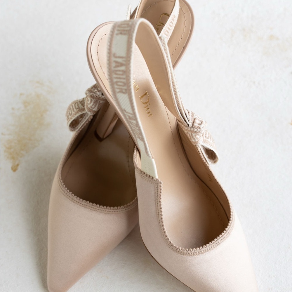 Dior Women's Beige Slingback Heels